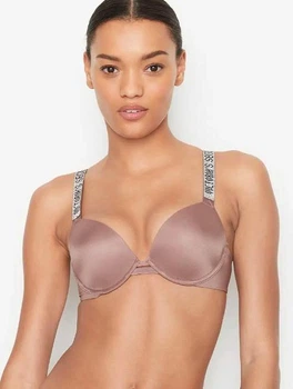 Бюстгальтер зі стразами Victoria's Secret Shine strap push-up bra 32С (70С)