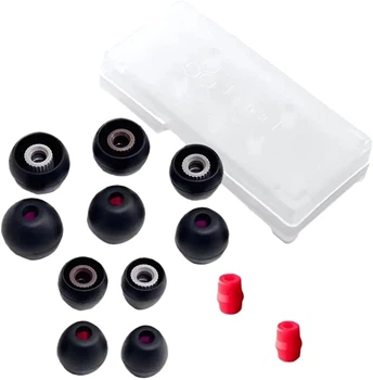 Амбушюри силіконові Final Audio Earpiece Type E 5 пар Чорні (90403562)
