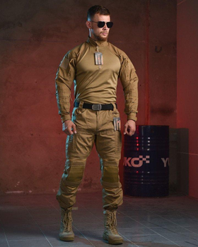Тактический военный полевой костюм Pazan ( Убакс + Штаны ), Камуфляж: Койот, Размер: M