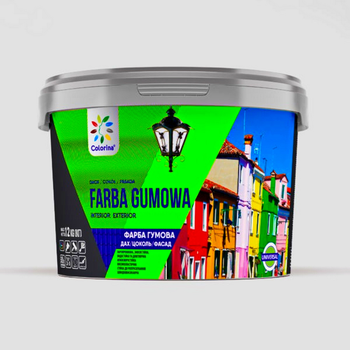 Краска резиновая ТМ Colorina 1.2 кг коричневая RAL 8017