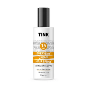 Крем-спрей для волос Tink Everyday Cream Hair Spray 15 в 1 многофункциональный с кератином и аминокислотами шелка 200 мл
