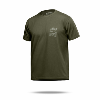 Футболка Basic Military T-Shirt. HMMWV. Cotton, олива. Размер S