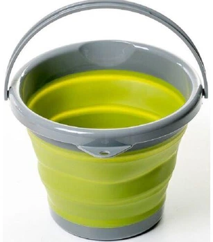 Ведро туристическое складное Collapsible Bucket EL 1262 5л зеленый