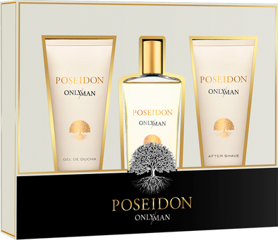 Zestaw męski Instituto Espanol Poseidon Only Man Woda kolońska 100 ml + Żel pod prysznic 100 ml + Balsam po goleniu 100 ml (8411047151525)