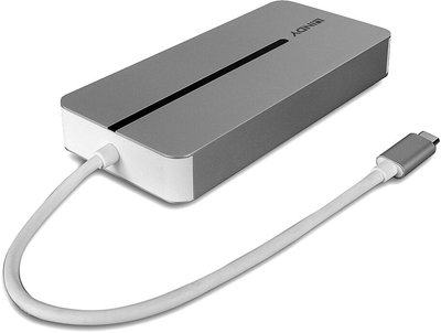 Док-станція Lindy DST-Mx Duo USB-C 4K 100W Silver (4002888433600)