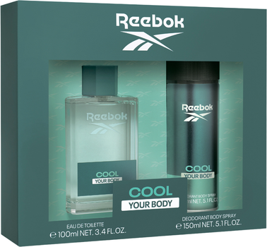 Zestaw męski Reebok Cool your body Woda toaletowa 100 ml + Dezodorant 150 ml (8436581946277)