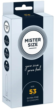 Prezerwatywy Mister Size Condoms dopasowane do rozmiaru 53 mm 36 szt (4260605480096)