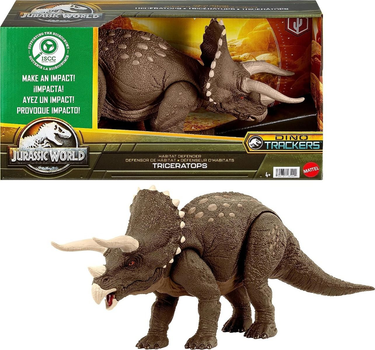 Фігурка Mattel Jurassic World Eko Triceratops Obronca Srodowiska 15 см (194735165421)