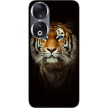 Силиконовый чехол SMTT для Honor 90 с картинкой Тигр