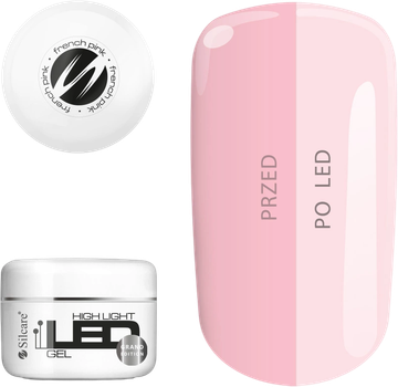 Zel do paznokci Silcare High Light Led French Pink 100 ml (5902560556056)