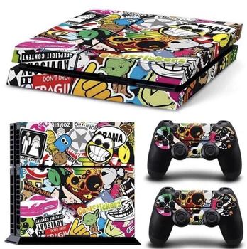 Виниловые наклейки на PS4 FAT и Dualshock Sony PlayStation 4 Prama
