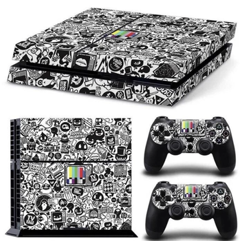 Виниловые наклейки на PS4 FAT и Dualshock Sony PlayStation 4 Crime