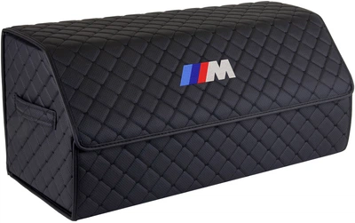 Сумка-органайзер в багажник EVAtech ECO L 30 x 30 x 65 см для БМВ М Чорна з чорною ниткою (EHECELBBBBV006)
