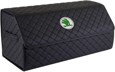 Сумка-органайзер в багажник EVAtech ECO L 30 x 30 x 65 см для Шкода Чорна з чорною ниткою (EHECELBBBBV028)