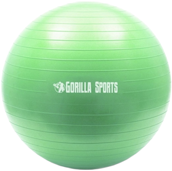 Piłka dla fitnessa Gorilla Sports 55 cm Zielona (4250663105758)