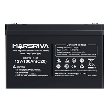 Акумуляторна батарея Marsriva MR-PBL12-100 глибокого розряду 12V/100Ah