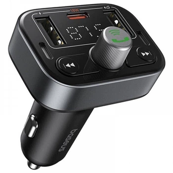 FM-трансмітер Baseus S-09 Pro Series Car FM Transmitter Cluster Black (C10762200113-00)