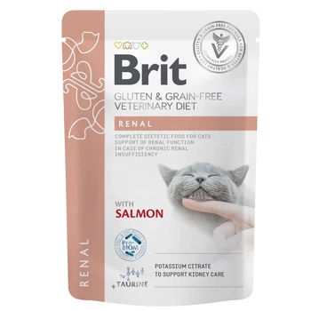 Brit Veterinary Diet Renal мокрий корм для котів 85 г - лосось