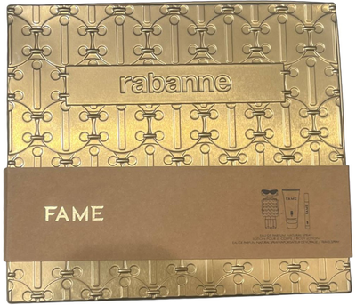 Набір для жінок Christmas 2023 Paco Rabanne Fame Eau De Perfume Spray 80 мл + Лосьйон для тіла 100 мл + Travel Spray 10 мл (3349668623549) (955555904080767) - Уцінка