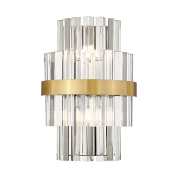 Бра, настенный светильник Zuma Line W0567-02A-B52G Constantinople G9 2x28W IP20 Brass