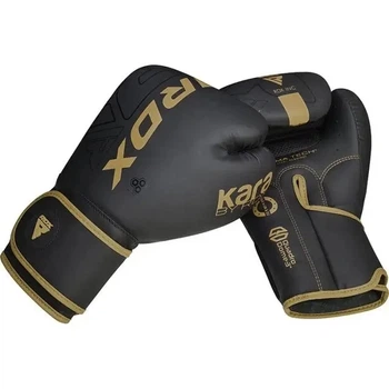 Боксерські рукавиці RDX F6 Kara Matte Golden 12 унцій