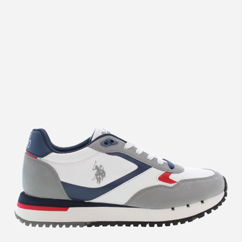 Sneakersy męskie do kostki U.S. Polo Assn uspjustin001m-whi 41 Wielokolorowe (8055197454183)