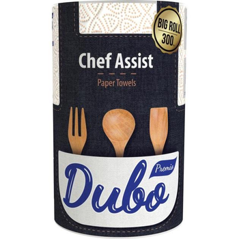 Полотенца бумажные Диво Premio Chef Assist (3-слойные, 300 листов), 1 рулон