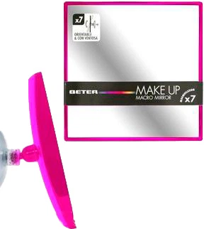 Дзеркало підвісне поворотне х7 Beter Viva Make Up Macro Mirror 15 см Pink (8412122143121)