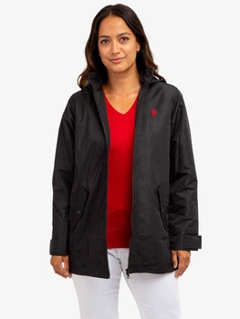 Вітрівка з капюшоном жіноча U.S. Polo Assn 700567644 XS Чорна (1159804537)