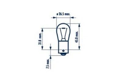 Лампа 24V 15W BA15S Narva (17421)