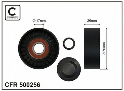 Ролик натяжной CAFFARO (500256) Caffaro (500256)