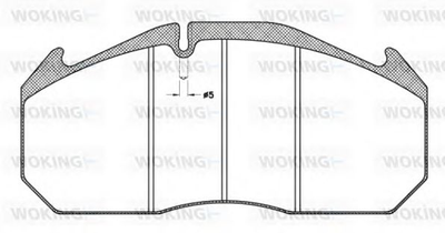 Тормозная колодка дисковая на грузовые авто Woking (JSA 4063.11) Woking (JSA406311)