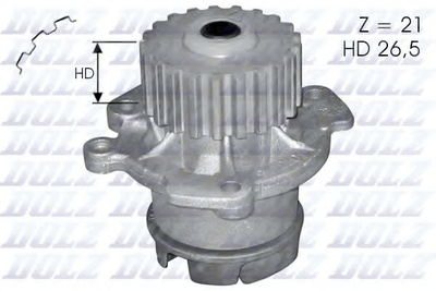 Насос водяной ВАЗ 2109 трапециевидные зубья DOLZ (L123) Dolz (L123)