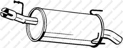 Глушник OPEL MERIVA 03- Bosal (185363)