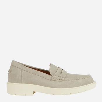 Loafersy damskie skórzane Geox geod25qra00022c1010 40 Szare (8056206534339)