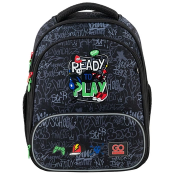 Рюкзак GoPack каркасный Ready2Play GO24-597M-6 38x28x15 чёрный