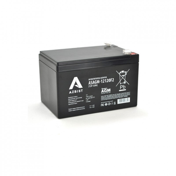 Батарея к ИБП AZBIST 12V 12 Ah Super AGM (ASAGM-12120F2) (203283)