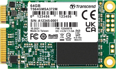 SSD накопичувач Transcend MSA372M 64 GB (TS64GMSA372M)