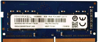 Пам'ять Ramaxel 8GB SO-DIMM DDR4 2400 MHz (RMSA3260MB78HAF-2400)