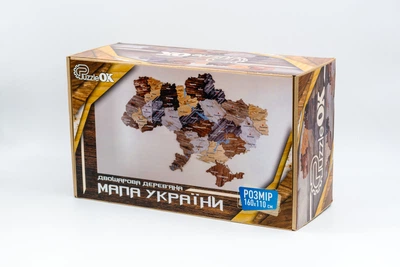 Дерев'яний пазл PuzzleOK Мапа України р. 160х110 см.