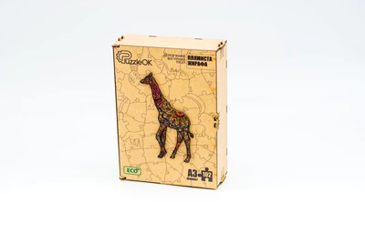 Дерев'яний пазл PuzzleOK Плямиста Жирафа (PuzA3-03124)