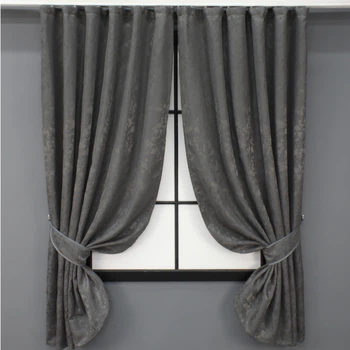 Комплект коротких штор VR-Textil Лен мрамор Pavliani ХО № 1267ш 130х170 см 2 шт Серо-коричневый (35-0108)