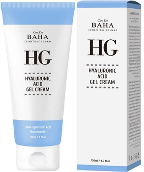 Крем-гель Cos De BAHA Hyaluronic Gel Cream HG120 на основі Гіалуронової кислоти та Ніацинаміду 120 мл (88092240319154)