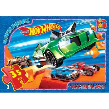 Пазли дитячі "Hot Wheels" FW700 35 елементів
