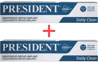 Упаковка зубной пасты President Ortho 75 мл х 2 шт (8030009700559)