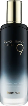 Емульсія з муцином чорного равлика та пептидами - FarmStay Black Snail & Peptide9 Perfect Emulsion 120ml (871234-4979916)