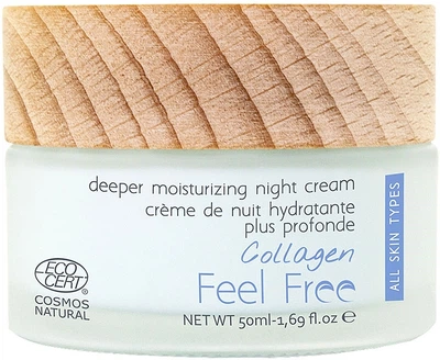 Ночной крем для лица с коллагеном - Feel Free Collagen Deeper Moisturizing Night Cream 50ml (1195616-120225)