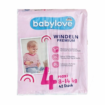 Підгузки Babylove Premium 4 Maxi (8-14 ) кг 42 шт
