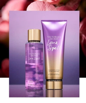 Подарочный набор Victoria's Secret Love Spell спрей 250 мл + лосьон 236 мл
