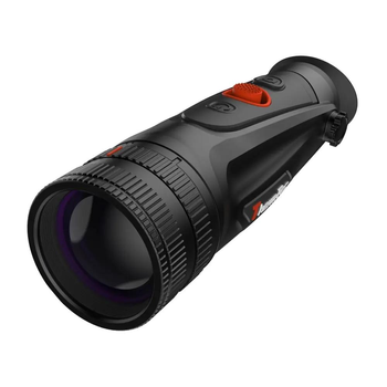 Тепловизионный монокуляр ThermTec Cyclops CP350D для военных ночной охоты и охраны с переключением между объективами 25/50 мм с расстоянием распознания человека 1300 м Черный